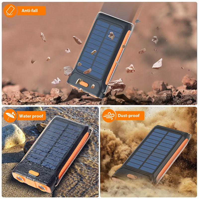 SatStation Hand Crank Solar Power Bank
