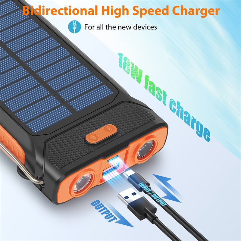 SatStation Hand Crank Solar Power Bank
