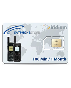 Iridium 100 Minute Global Prepaid Airtime SIM Card