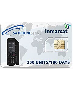 Inmarsat IsatPhone 250 Units (167 Minutes) Global Prepaid SIM